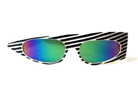 Authentic Vintage 80s New Wave Sunglasses Asymmetric Punk Etsy