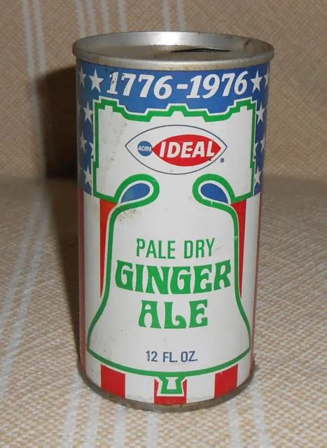 Vintage 1976 Acme Supermarkets Ideal Ginger Ale Soda Pop Can 1776