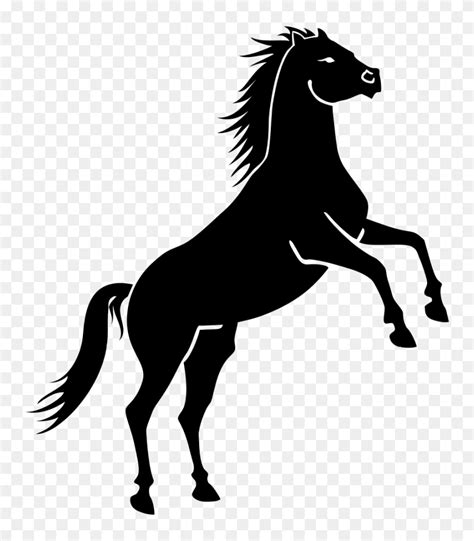 Onlinelabels Clip Art White Horse Png Flyclipart