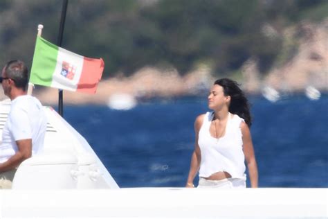 Michelle Rodriguez Enjoying Holidays On A Yacht In Porto Cervo 22