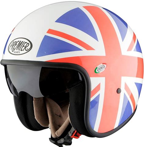 Premier Jet Vintage Union Jack Helmet Open Face Motorcycle Helmets