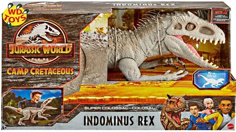 New Jurassic World Super Colossal Indominus Rex Camp Cretaceous Mattel Dinosar Toys Wd Toys