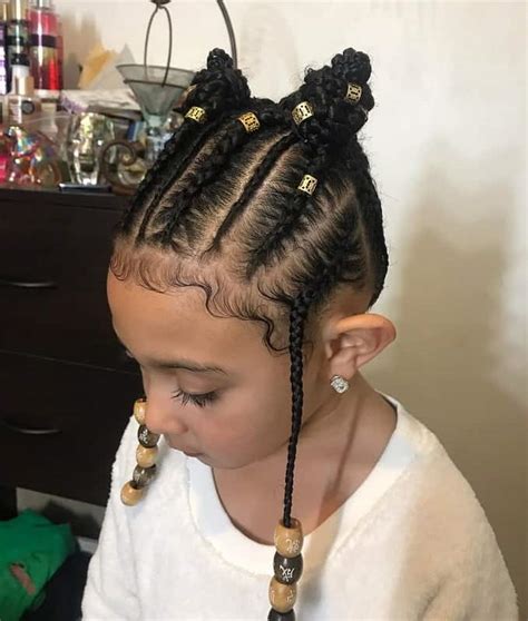 Check out these 133 gorgeous braided hairstyles for little girls this awesome style has a ton of little braids wrapped up together to create a big braid. 21 Attractive Little Girl Hairstyles with Beads ...