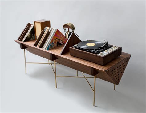 We Adore This Turntable Stand By Detroit Based Design House Sitskie