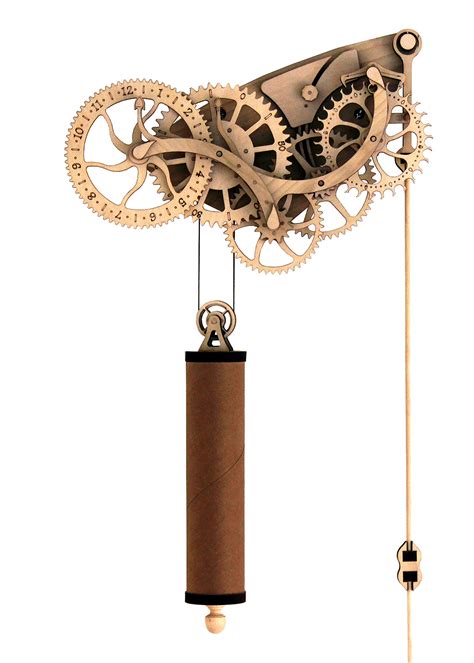 Abong Laser Cut Mechanical Wooden Pendulum Clock 3d Clock Puzzle