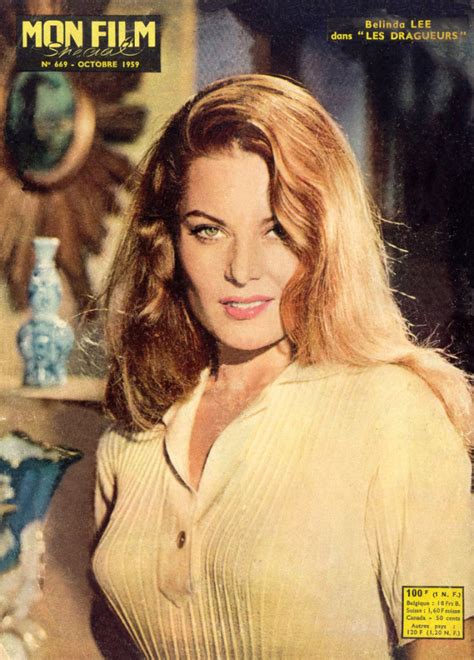 Belinda Lee On The Cover Of Mon Film October 1959 On Occasion Of The Movie Les Dragueurs