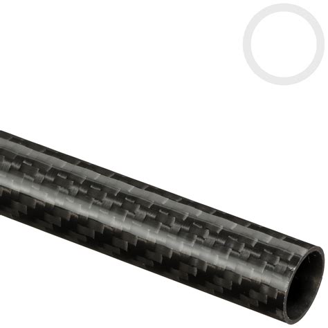 16mm 14mm Woven Finish Carbon Fibre Tube 1m 2m Easy Composites