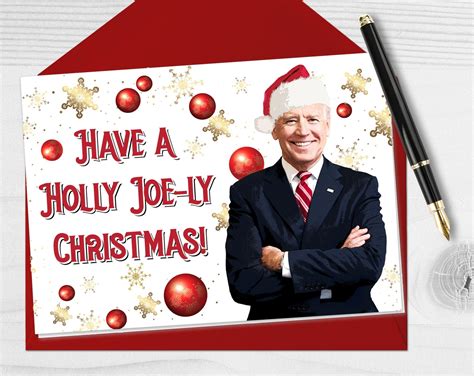 Joe Biden Christmas Card Funny Christmas Card Christmas Card Etsy