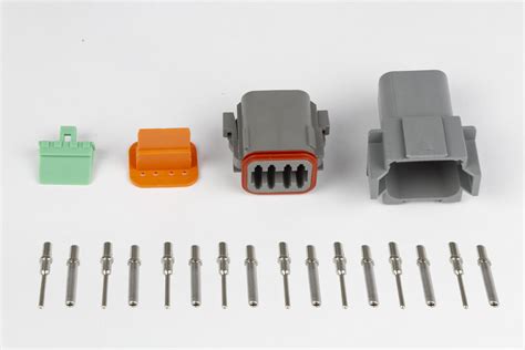 Plug And Pins Only Matching Set Of Deutsch Dt 8 Connectors Dt06 8s