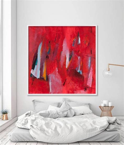 Red Painting Abstract Painting Canvas Painting Abstract Etsy In 2021