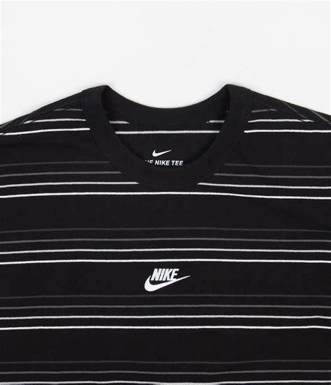 Nike Premium Essential Striped T Shirt Black Always In Colour