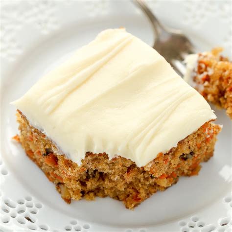 A Moist Carrot Cake 9x13 Filled With Crushed Pineapple Chopped Walnuts