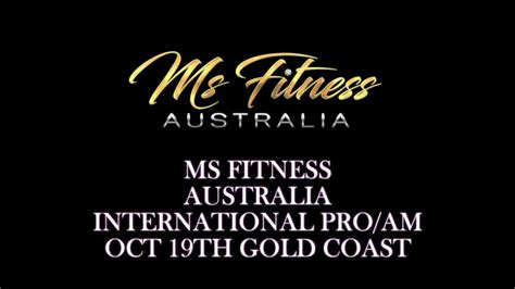 Ms Fitness Australia Youtube