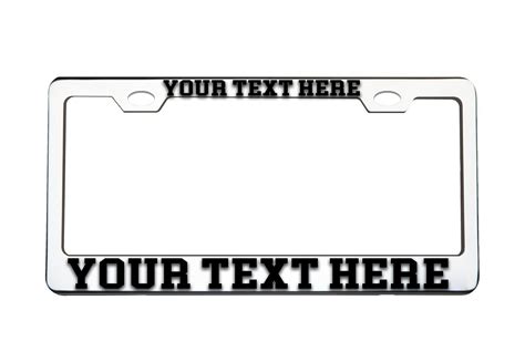 Custom Metal Frame Funny License Plate Frame Custom Etsy