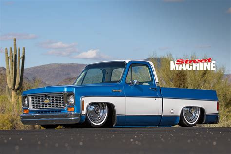 Slammed Chevy C10 Pick Up Truck With An Ls3