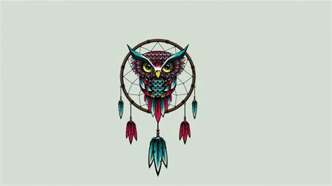 Owl Dream Catcher Wallpaper Backiee