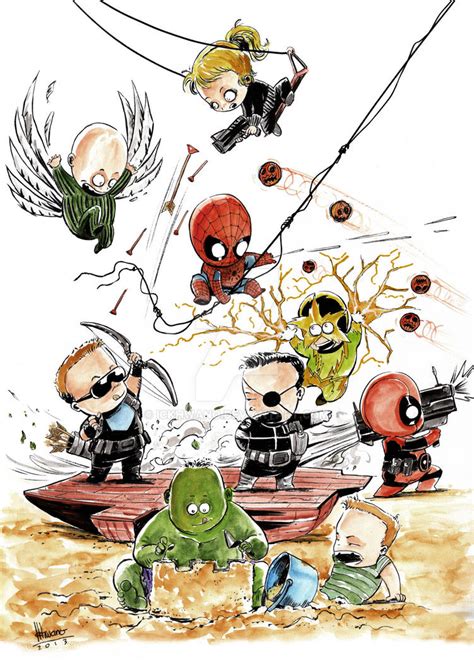 Marvel Babies Water Color01 By Ickhwano On Deviantart