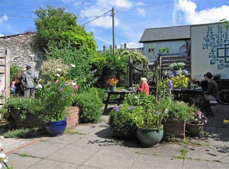 Rear Garden Of The Great Oak Café © Dave Croker Geograph Britain And