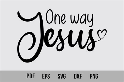 One Way Jesus Graphic By Creativemim2001 · Creative Fabrica