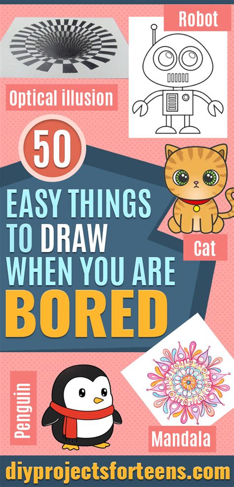 50 Easy Things To Draw When You Are Bored Diy Projects For Teens