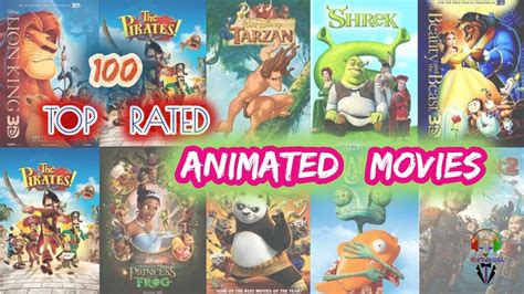 100 Top Rated Animated Movies Youtube