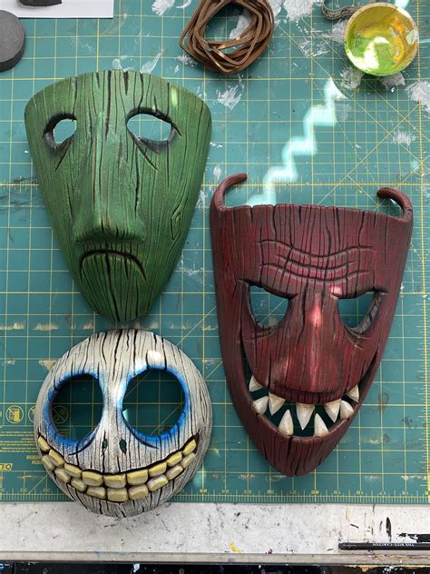 I Made Lock Shock And Barrel Masks From Nightmare Before Christmas