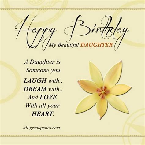Birthday Card Happy Birthday Daughter Cards Free Print Happybir