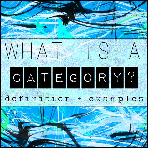 What Is A Category Definition And Examples