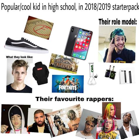 Popularcool Kid In High School In 20182019 Starterpack Starterpacks
