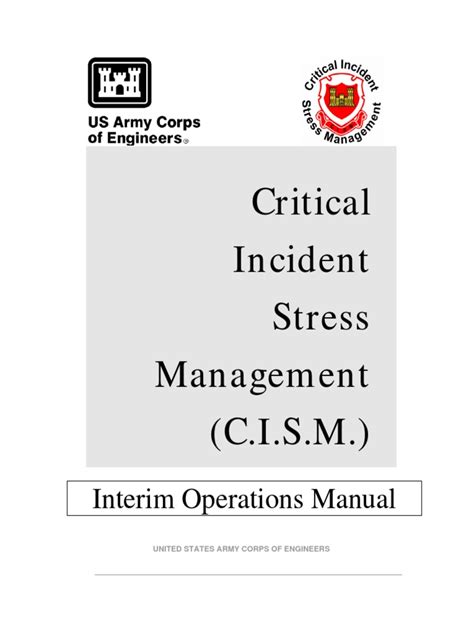 Comprehensive Critical Incident Stress Management Program For United