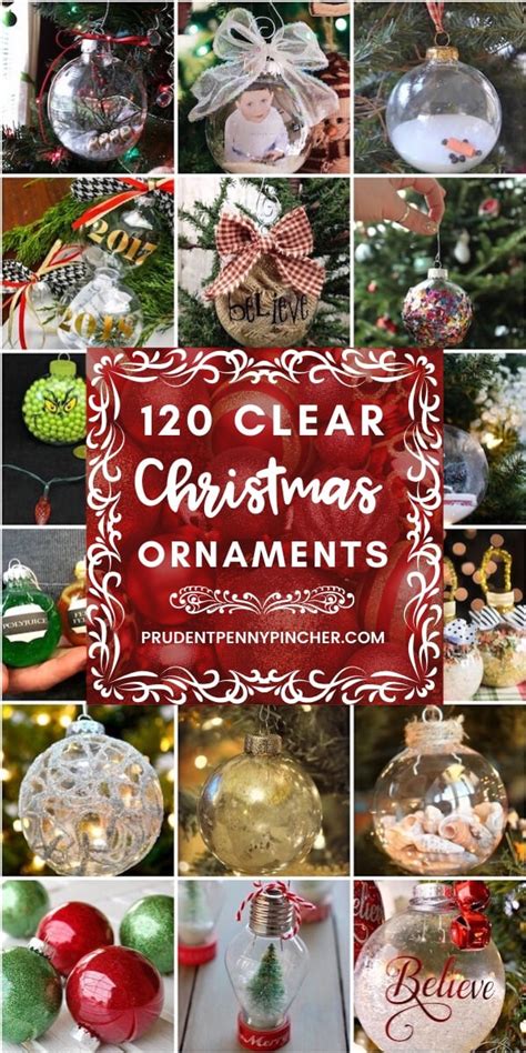 Clear Christmas Ornaments Craft Ideas