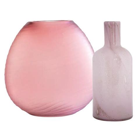 Aura Soft Pink Vase Set Pink Vase Vase Set Vase