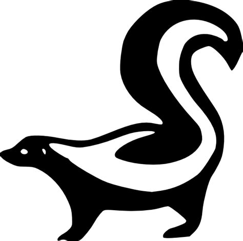 Skunk Silhouette Clip Art at Clker.com - vector clip art online