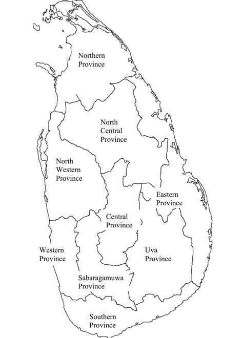 Printable Map Of Sri Lanka Coloring Page Download Print Or Color
