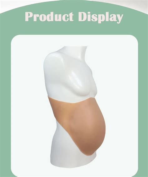 Artificial Wearable Silicon Pregnant Belly Bump 3 6 8 Months Silicone Fake Pregnant Belly