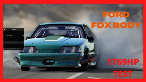 Assetto Corsa Mustang Fox Body Test W Parachute Function Youtube