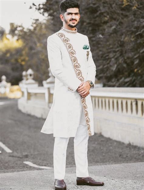 50 White Sherwani Go Royal With White Ace The Look