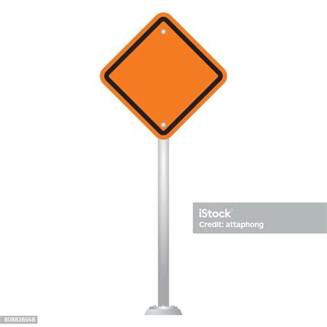 Blank Traffic Sign Background Vector Stock Illustration Download Image Now Billboard Blank