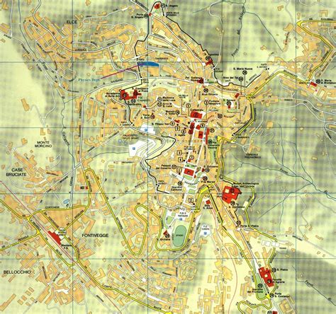 Kaart Perugia En Omgeving Vogels