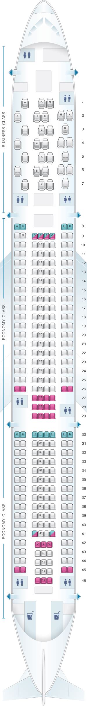 Airbus A333 Seating Chart