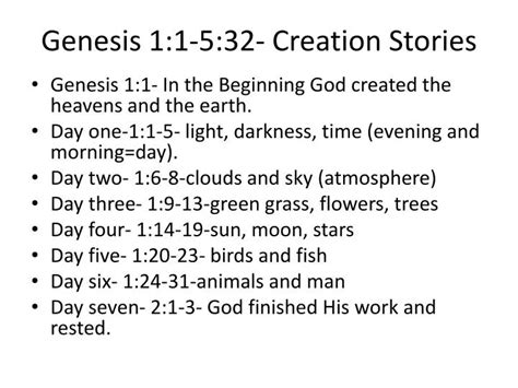 Ppt Genesis 11 532 Creation Stories Powerpoint Presentation Free