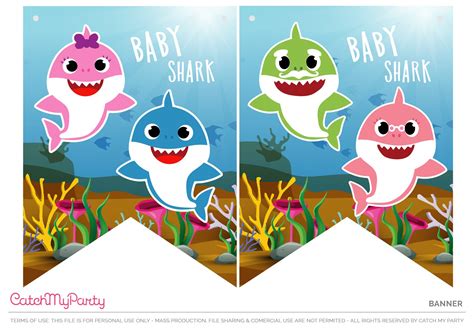 Download These Free Baby Shark Party Printables Catch My Party