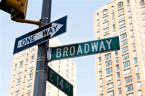 Famous Broadway Street Signs In Downtown New York Stock Photo Colourbox