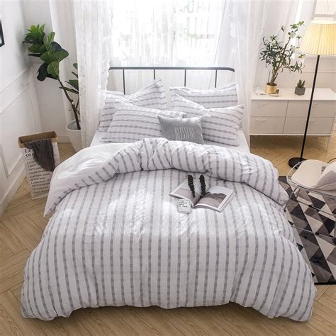 Buy Lausonhouse Cotton Duvet Cover Set100 Cotton Woven Seersucker