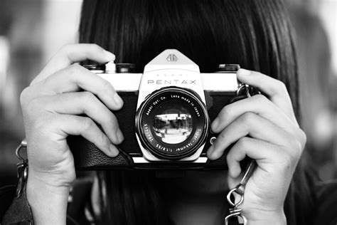 Photographers Shooting With Pentax Camera Image Free Stock Photo