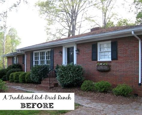Here's our brick ranch exterior makeover and how we turned into a cottage! Giving a Basic Brick Ranch Curb Appeal (and More | The ...