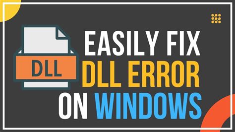 Dll Errors On Windows How To Fix It Youtube