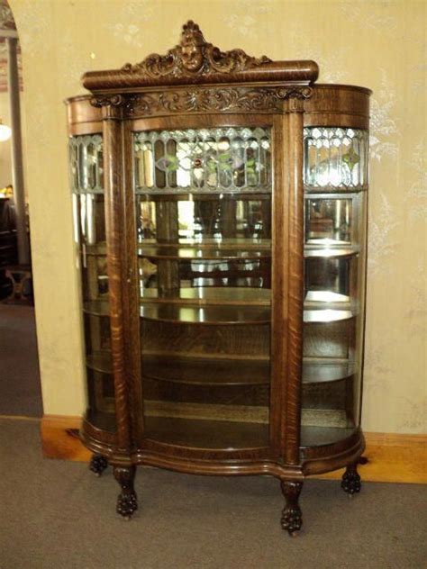 Best kitchen cabinets in toronto by kitchen and bath company. FABULOUS Oak Curved Glass Curio/China Cabinet, circa 1900, #oakfurniture (With images) | Antique ...