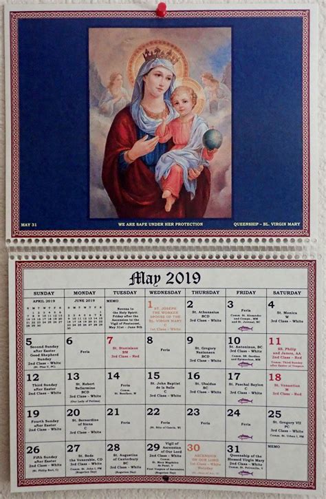Traditional Roman Catholic Calendar Calendar Craze