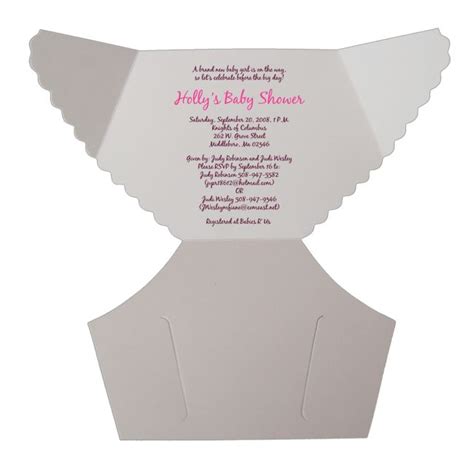 baby diaper invitation template damask pink baby